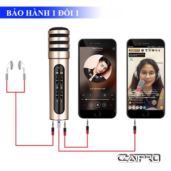 Micro Livestream + Karaoke Trên Điện Thoại C6 Mẫu Mới Xịn