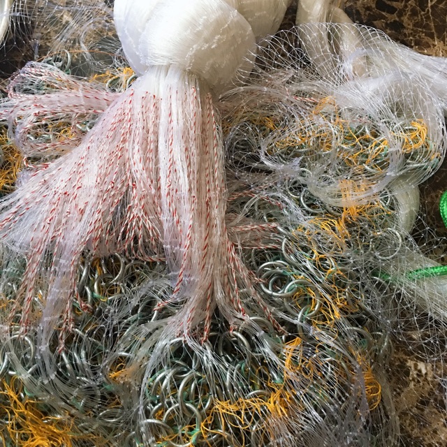 Chài đánh bắt cá bằng cước chân chì mắt lưới dài 3cm - ĐỒ CÂU PHÍA BẮC - S9
