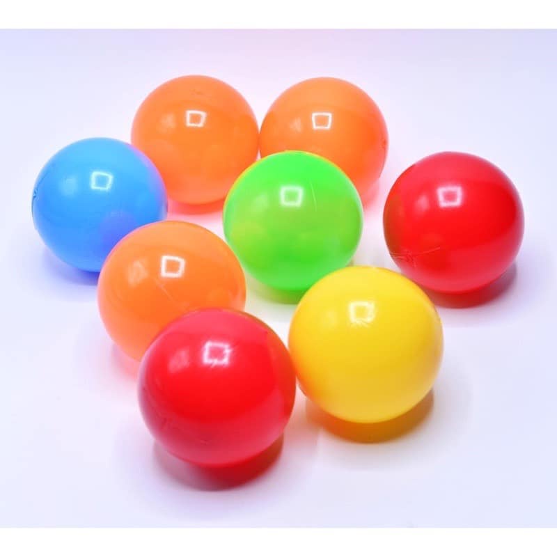 Combo 90 quả bóng nhựa mềm cho bé hàng Việt Nam có logo in trên bóng
