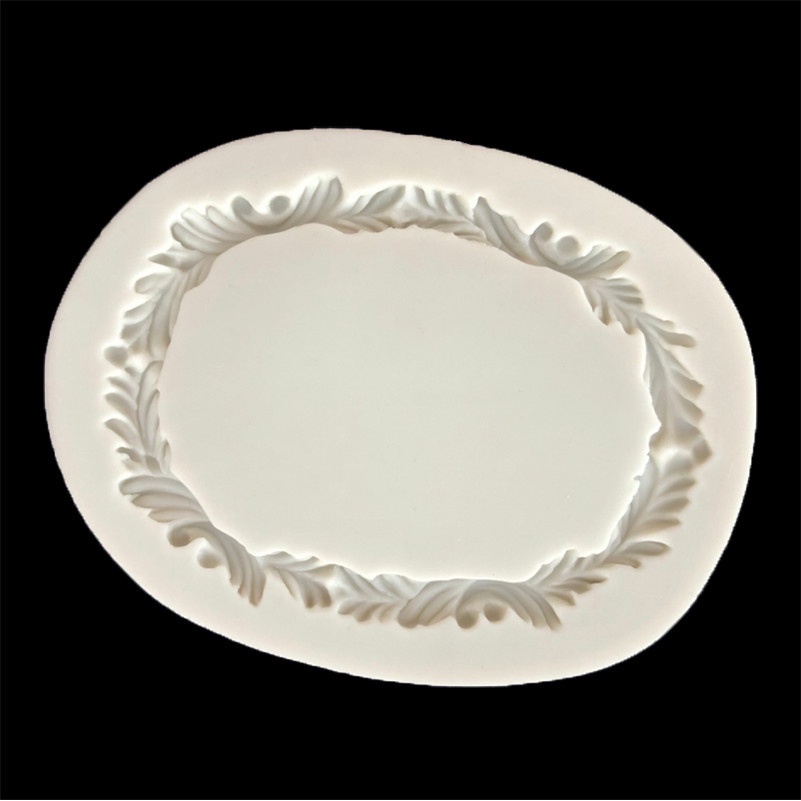 Khuôn tạo hình trang trí bánh fondant bằng silicon thiết kế kiểu khung gương vintage