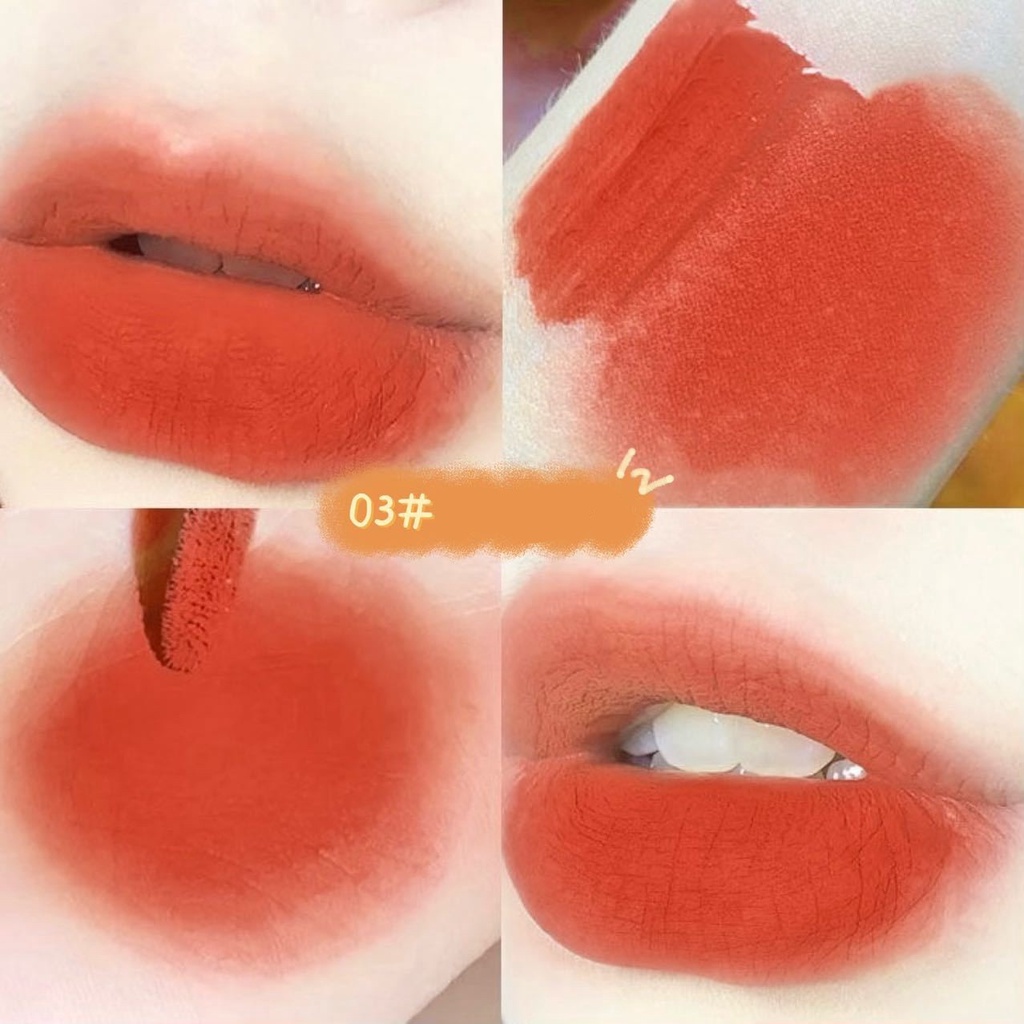 Set 5 Son Kem Lì VONGEE khoai tây chiên Nội Địa Trung dưỡng ẩm môi 5 màu chống dính