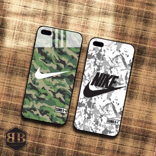 Ốp lưng kính cường lực iphone 7 plus / iphone 8 plus hình camo
