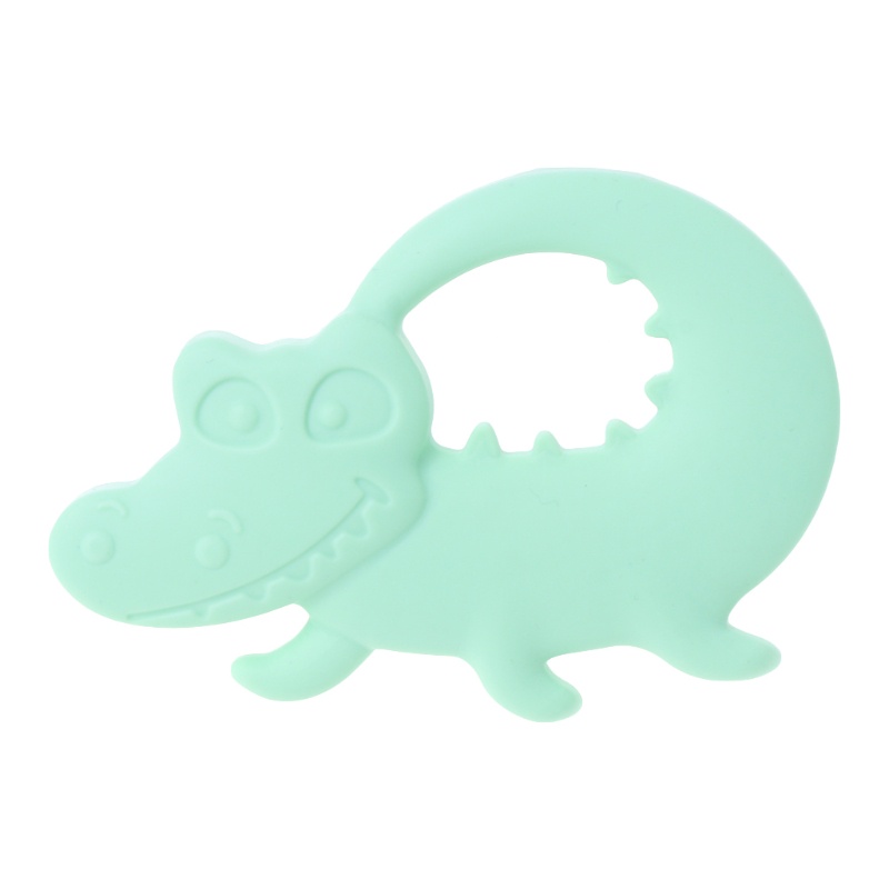 Haha Vòng Cổ Đồ Chơi Gặm Nướu Hình Cá Sấu Bằng Silicone Dành Cho Trẻ Sơ Sinh