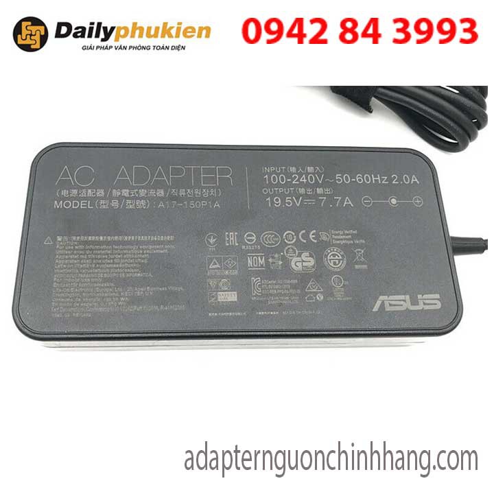 Sạc laptop asus 19.5v 7.7A