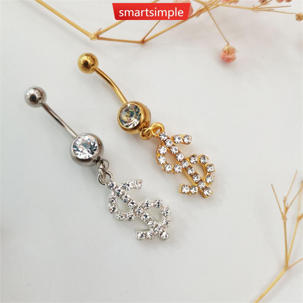Khuyên Rốn Đơn Giản Đính Đá Zircon K4P8