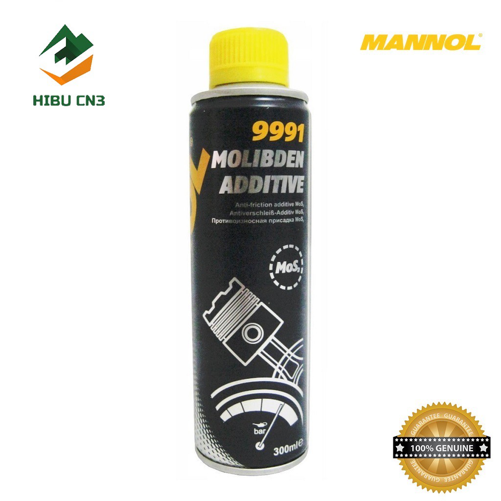 [Cao Cấp] Phụ Gia Làm Tăng Độ Trơn Của Nhớt, Giảm Ma Sát MANNOL 9991 Molibden Additive 300ML-Nhập khẩu Đức