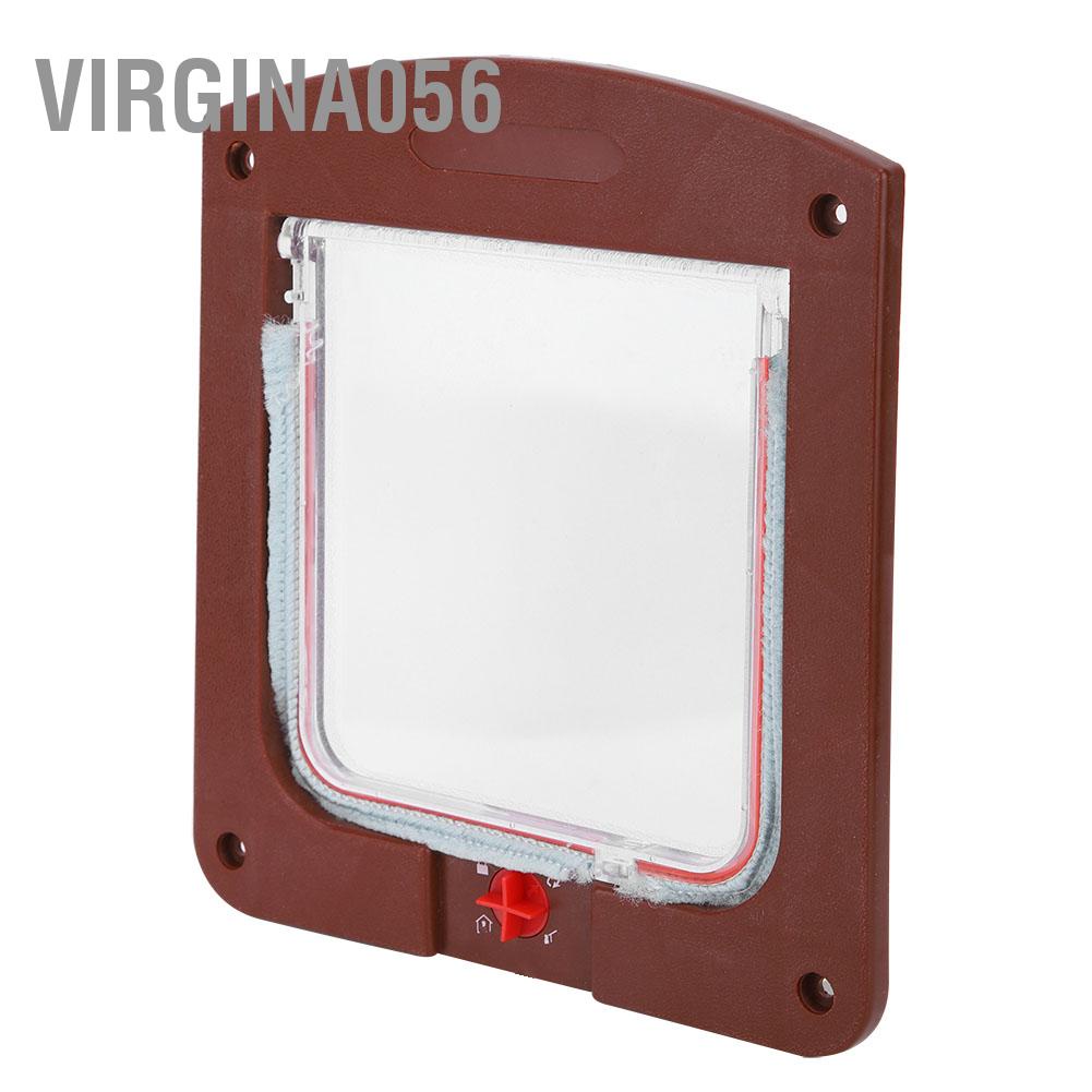 Có thể bán buôn Công tắc điều khiển PP vuông Cửa thú cưng Dog Cat Flap Màu cà phê Virgina056 Hàng giao ngay