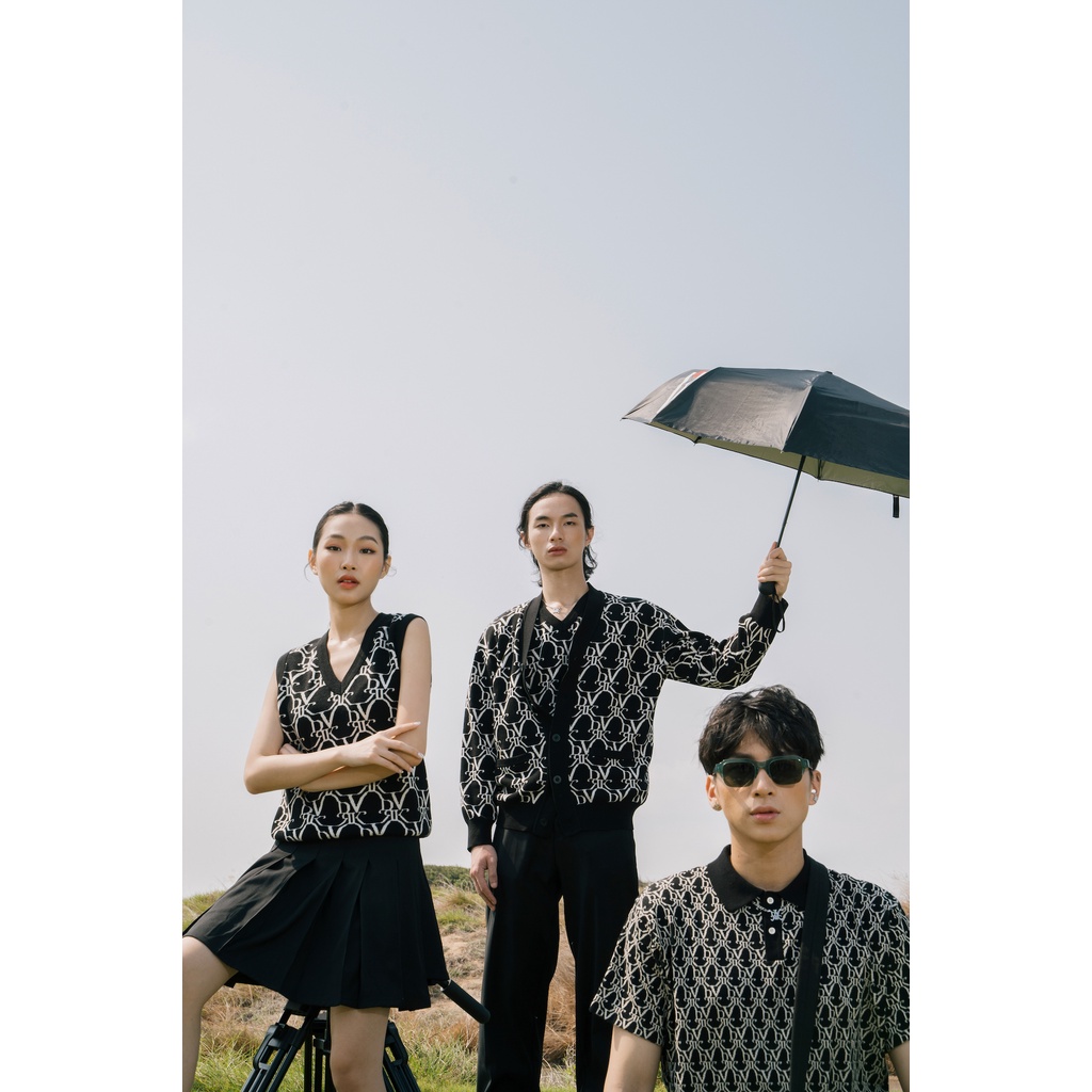 DVRK - Áo Cardigan Monogram Màu Đen Ultimate Black-DVRK-21SS