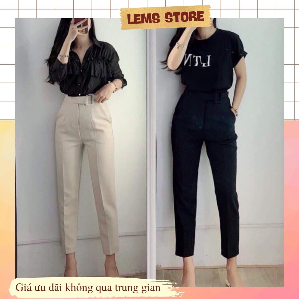 QUẦN BAGGY ĐAI BỌC VẢI CHUẨN FORM (098)