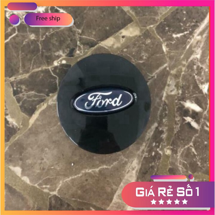 Logo chụp mâm BVBánh xe ô tô Ford đường kính 65mm FORD-65 BVB