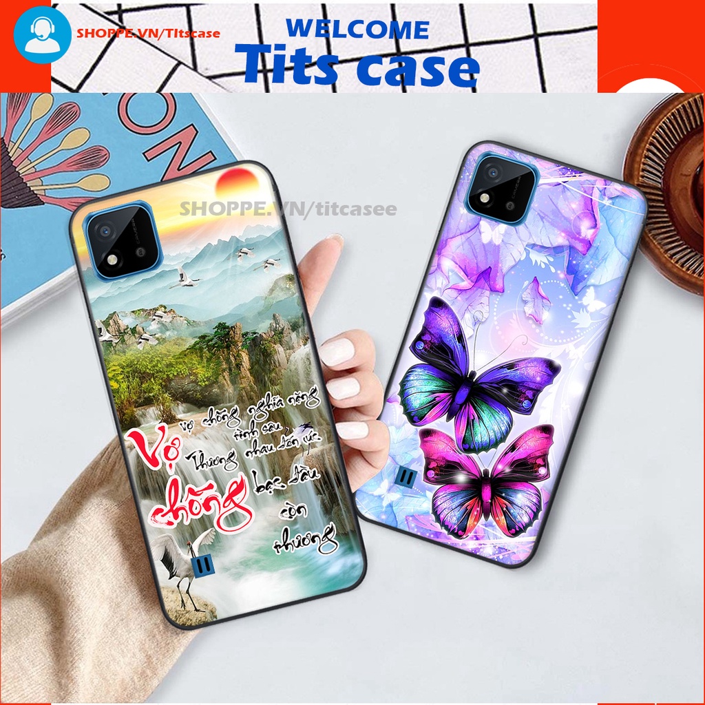 Ốp lưng Realme C11 2021 / C20 in hình thiên nga,hoa may mắn, đặc sắc ĐỘC - LẠ - BỀN