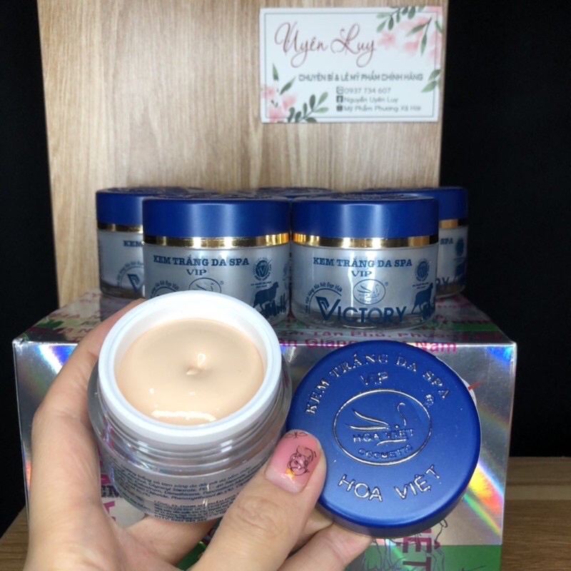Kem trắng da victory spa hoa việt