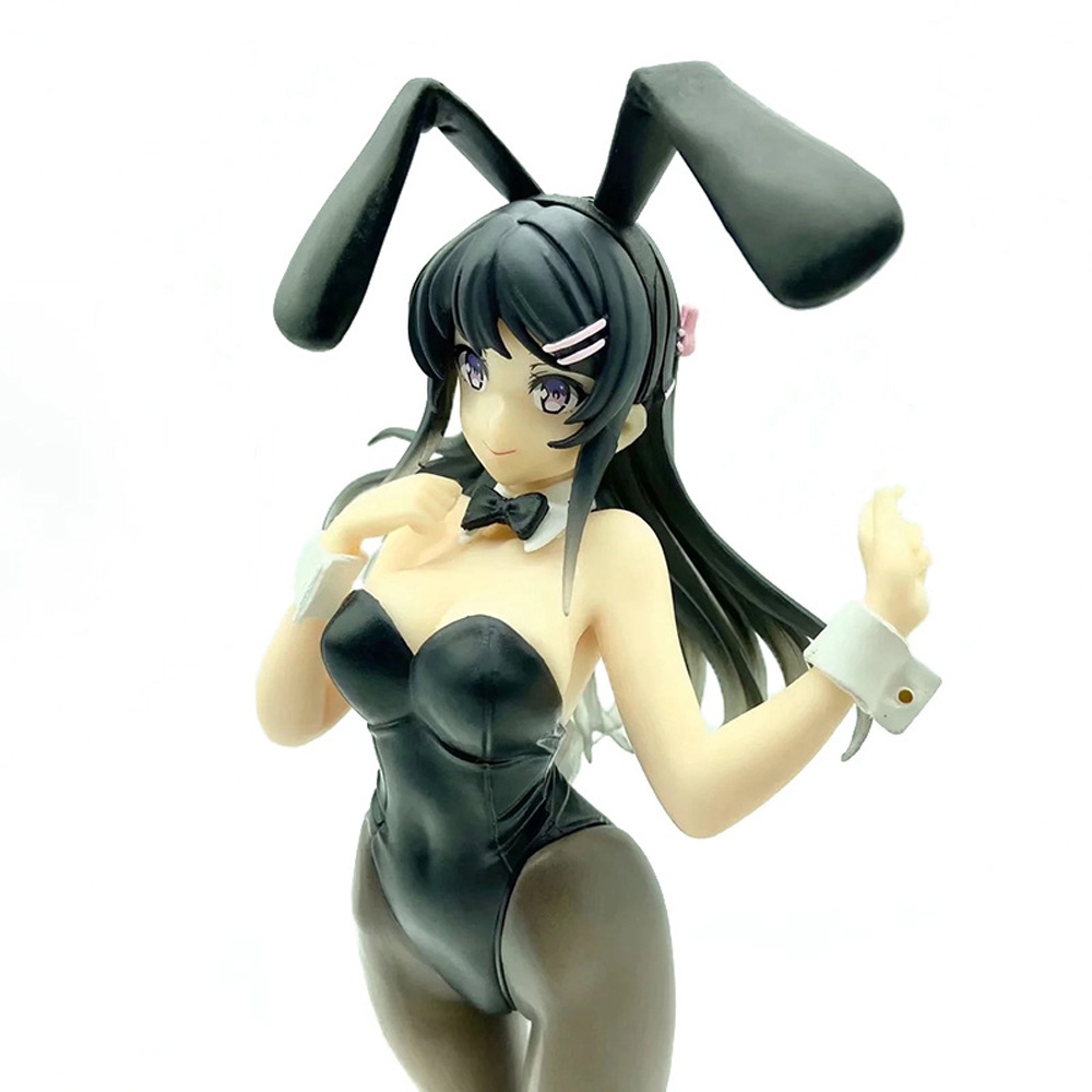 BERNARDO Japan Sakurajima Mai 20cm Bunny Girl Ver Action Figure Girls Figure Anime Mai Senpai PVC Doll Toys Model Doll Does Not Dream Of Bunny Girl