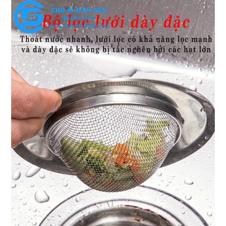 Lưới Inox Lọc Rác, Lưới Lọc Rác Bồn Rửa Chống Tắc Nghẽn G330-LocRacInox