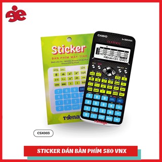  Sticker decal bàn phím máy tính  Casio fx 580vn x Vinacal 570esplus 2 CSX003 