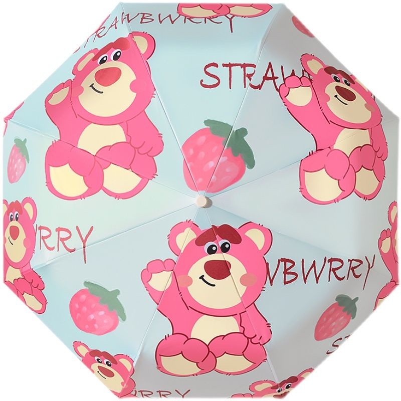 Dù Gấp Năm Nấc Chống Nắng Tia UV Họa Tiết Dễ Thương