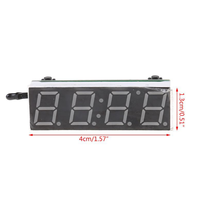 Đồng Hồ Điện Tử Hiển Thị Thời Gian / Nhiệt Độ 3 Trong 1 12v 5-20v Cho Xe Hơi