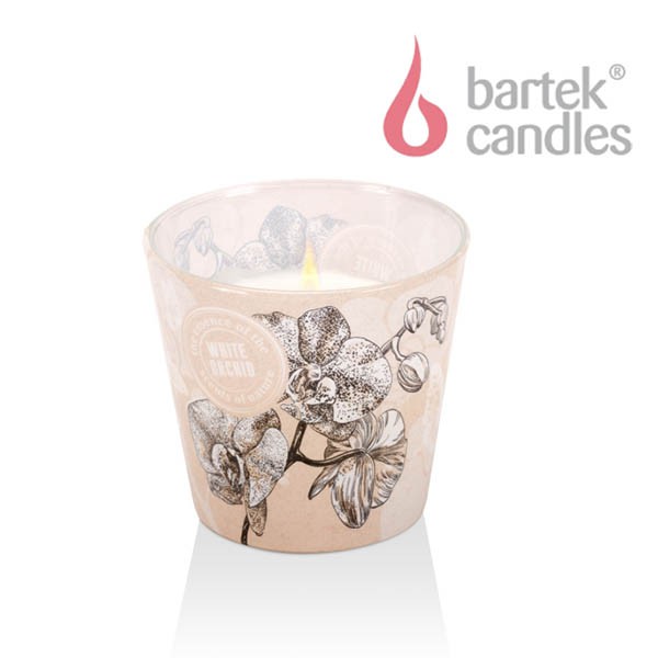 Ly nến thơm Bartek Candles BAT1416 Orchid Eco 115g (Hương hoa địa lan)
