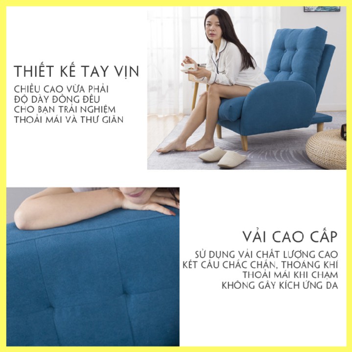 [ HÀNG MỚI ] Ghế sofa thư giãn tặng kèm đôn