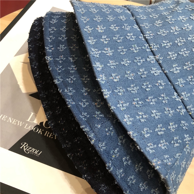 Nón tai bèo denim vành rộng che nắng màu trơn thời trang mùa thu Hàn Quốc cho nữ