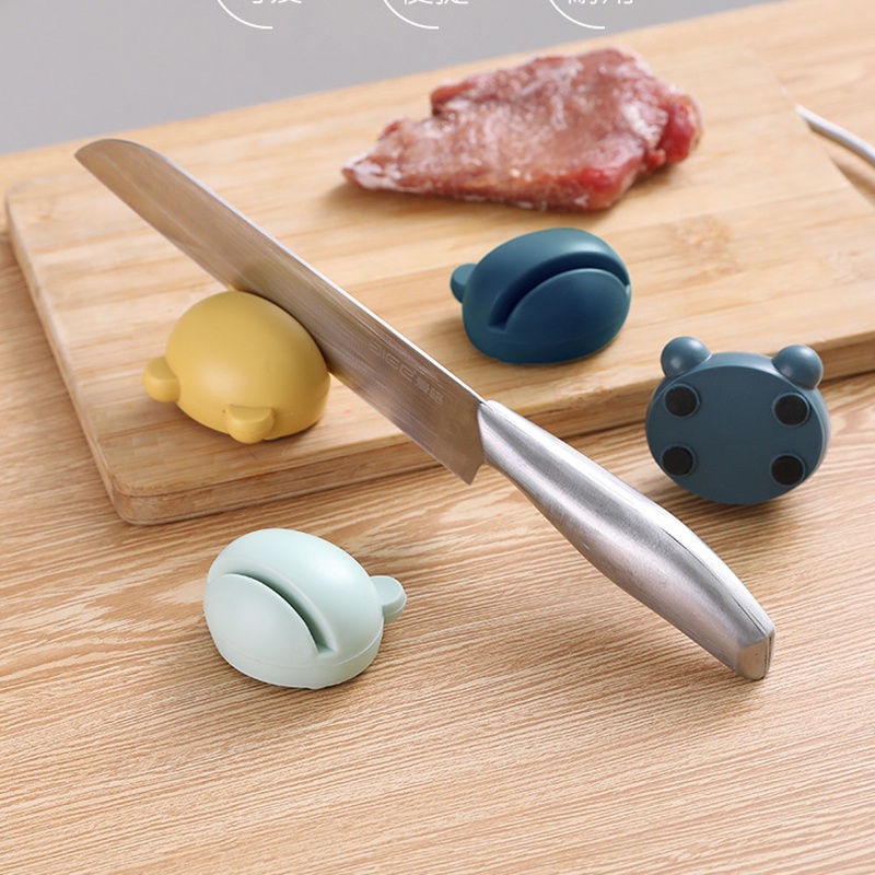Dụng cụ mài dao nhỏ nhắn hình chú ếch hoạt hình chống trượt tiện lợi