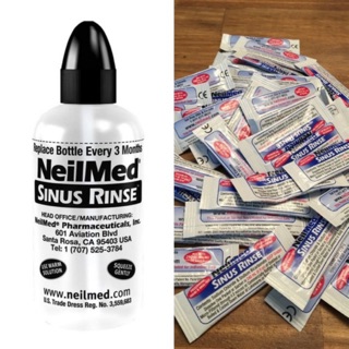Combo 1 bình 240ml +10 gói muối rửa mũi neilmed (hàng tách set)