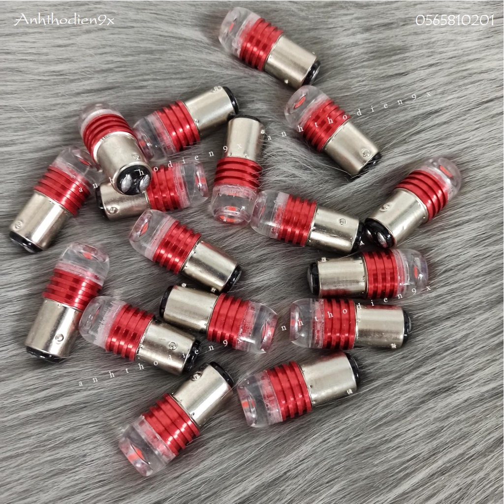 (stop ko nháy F1) Đèn Stop Hậu Cho Các Dòng Xe Chân 1157 Màu Đỏ (ko có chức năng nháy F1)