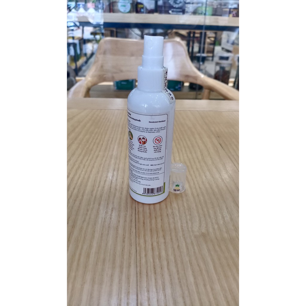 [ THOCmart.vn ] Xịt khử mùi & kháng khuẩn Hữu cơ Fuwa3e chiết xuất tự nhiên không cồn, không hóa chất độc hại chai 100ml
