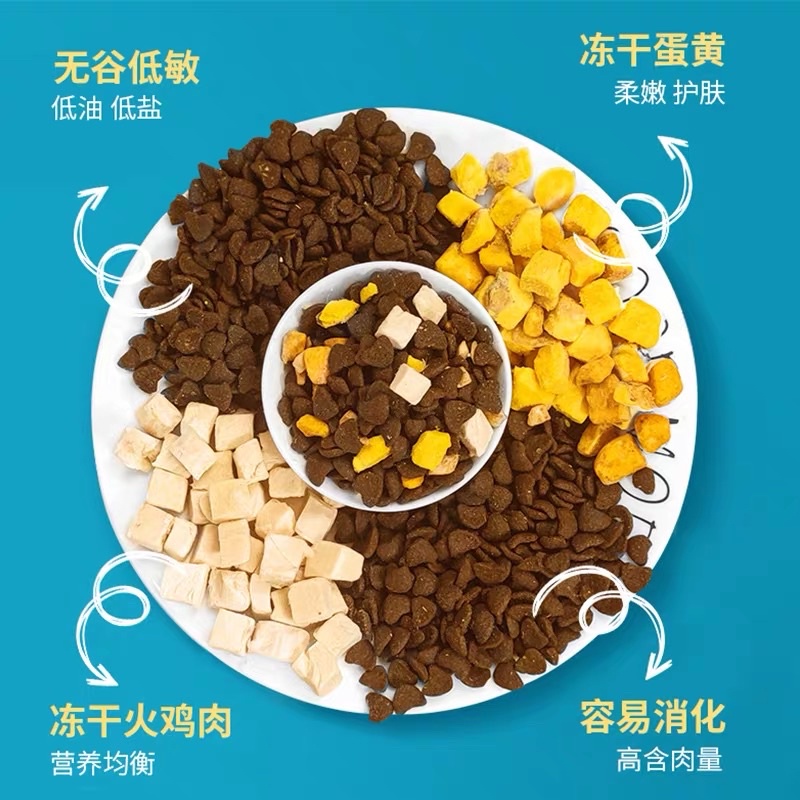 Thức ăn cho chó Advanture Hạt cho chó tăng cân với 5 loại thịt sấy khô Surica AD03