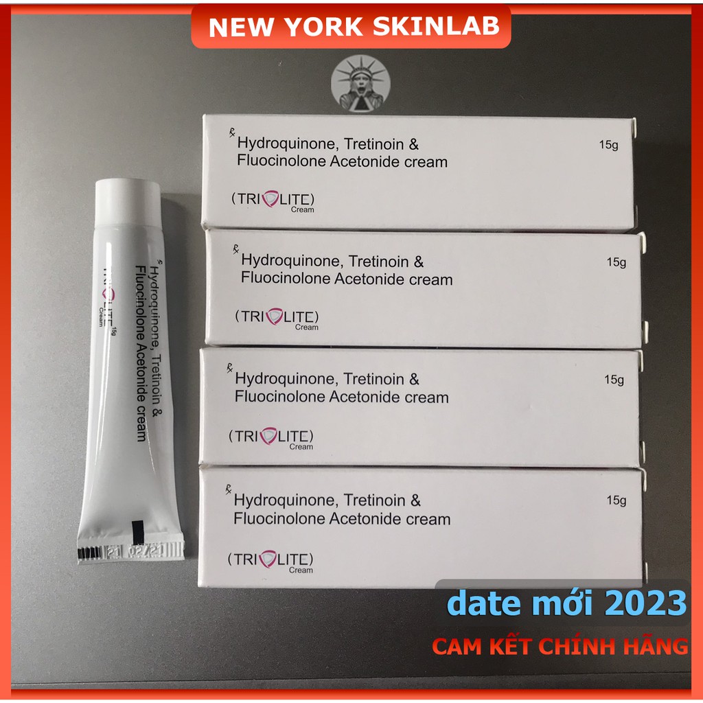 Kem Triolite cream (15g) - 2% hydroquine và 0.025% tretinoin, hết nám, giảm mờ thâm nám (Triluma, aret)