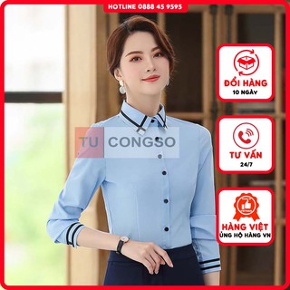Áo sơ mi nữ kiểu dài tay form công sở
