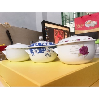 Thố sứ chưng yến 250ml - 350ml - 500ml