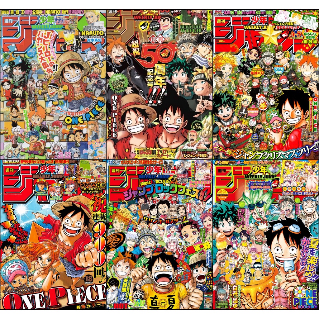 Bộ 6 Áp phích - Poster Anime One Piece - Vua Hải Tặc   - A3, A4, A5