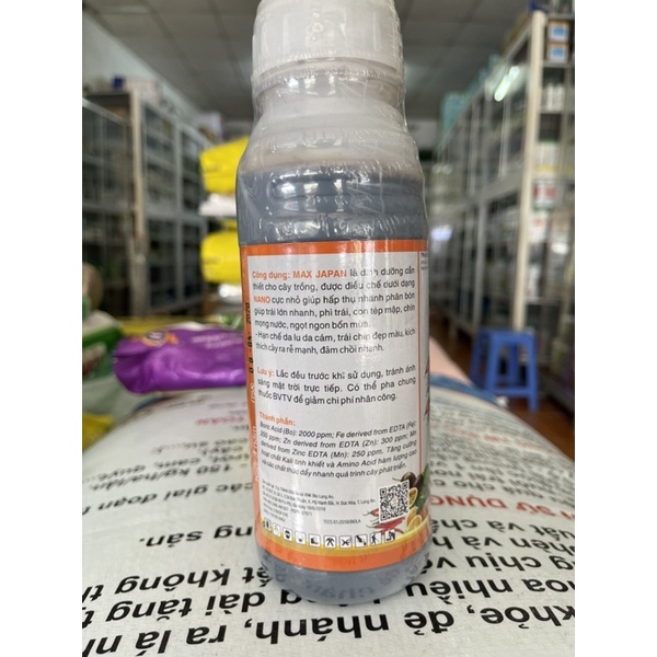 BIO - MAX JAPAN SIÊU LỚN TRÁI, PHÌ TRÁI 500ml