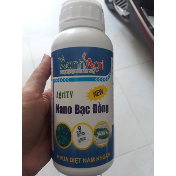 Chế phẩm Nano bạc đồng AgriTV 500ml có bổ sung chitosan