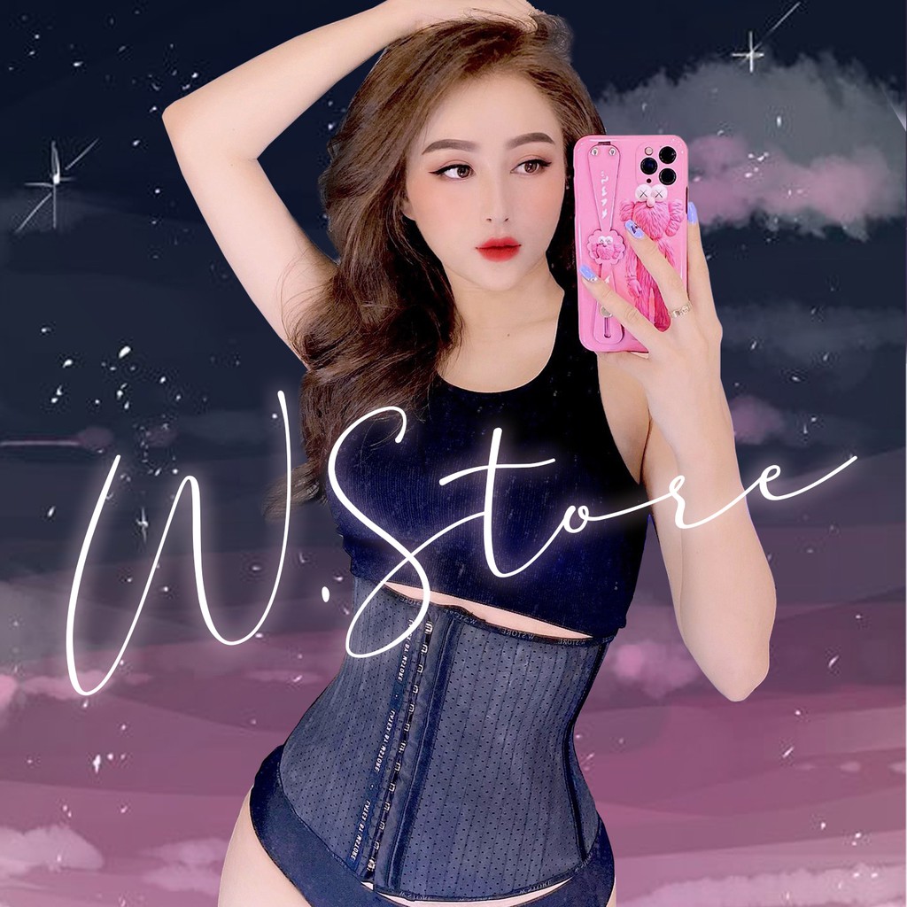 Đai Nịt Bụng Latex WSTORE 25 Xương Lưới - Thông Hơi Thoáng Khí - Latex by W.Store Chuẩn Chính Hãng