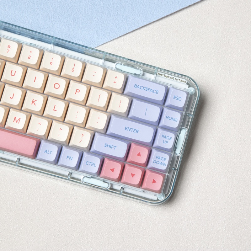 132 Phím Marshmallow Keycap XDA Hồ sơ XDA Màu hồng dễ thương PBT Thuốc nhuộm phụ Bàn phím cơ học Keycap