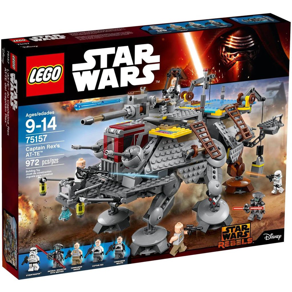 [Order chính hãng] LEGO Star Wars  - Robot AT-TE Khổng Lồ của Chỉ Huy Rex 75157