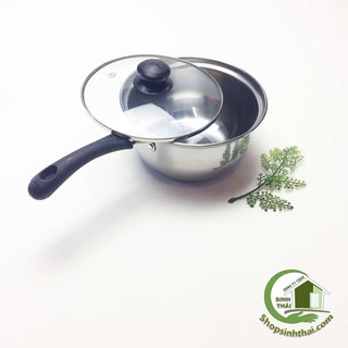 Chảo nhỏ, chảo chống dính sâu đáy mini 19cm - có nắp đậy