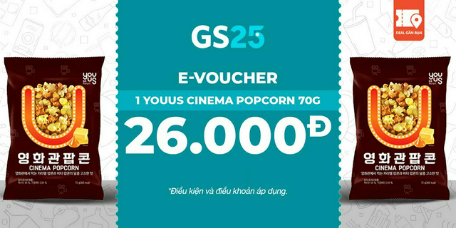 E-voucher gs25 1 youus cinema popcorn 70g