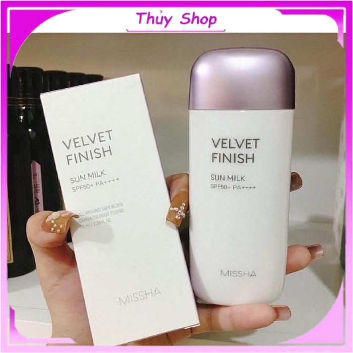 Kem Chống Nắng Missha Tím ( Missha All Around Safe Block Velvet Finish Sun Milk)