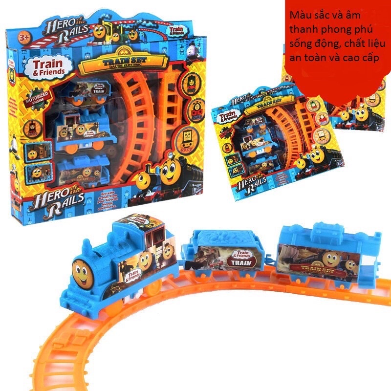 Đồ chơi, đồ chơi trẻ em, đoàn tàu chạy pin . Mô hình đoàn tàu chạy đường ray,chỉ cần 1 viên pin con thỏ là chạy tít luôn