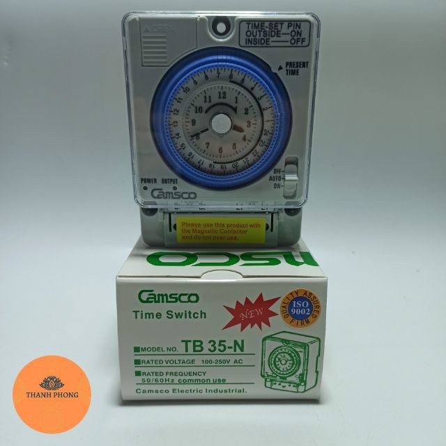 Camsco Công Tắc Thời Gian, Thiết Bị Hẹn Giờ Tủ Điện TB 35-N Timer 24h