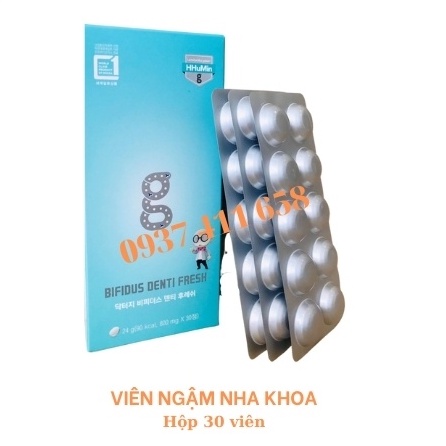 VIÊN NGẬM NHA KHOA BIFIDUS DENTI FRESH - BIFIDO