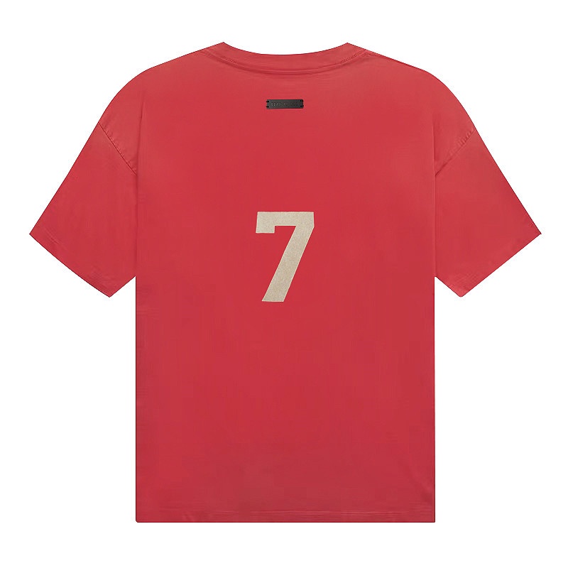 Áo Thun Cotton Ngắn Tay Dáng Rộng In Số 7 Thời Trang Unisex