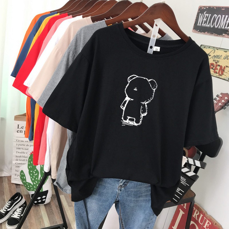 NRVP Áo thun tay ngắn cổ tròn in họa tiết thời trang trẻ trung