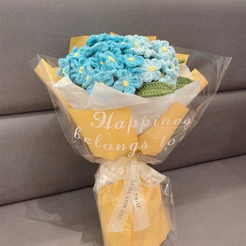 Bó hoa lưu ly len handmade tặng bạn gái