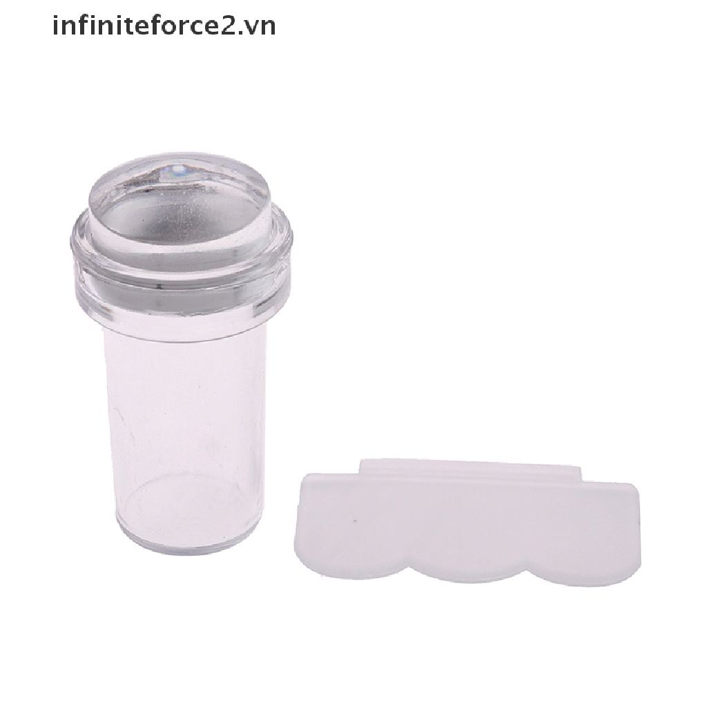{fore} Pure Clear Jelly Silicone Nail Art Stamper Scraper Nail Stamp Stamping Tool VN