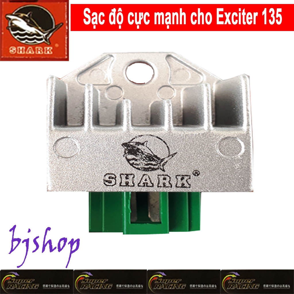 Sạc độ cho Exciter 135, Nouvo 1 2 3 4, Sirius 110 Mio 110 xăng cơ - Shark Malaysia