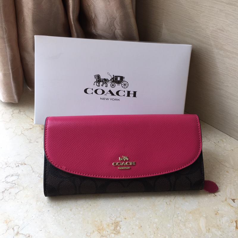 Ví Coach đích thực /  ví nữ /Ví nữ hàng đầu cổ điển/ ví dài / ví đựng thẻF54022 /